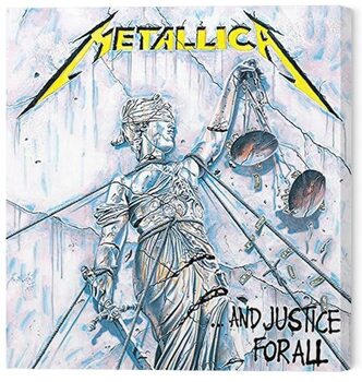 Print op canvas Metallica - Justice For All