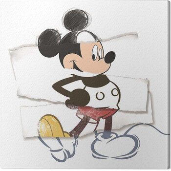 Print op canvas Mickey Mouse - Torn
