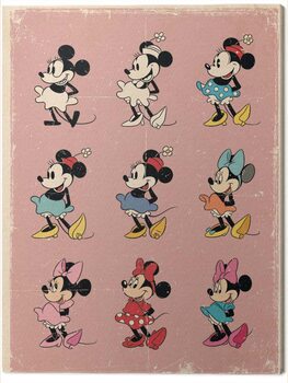 Print op canvas Minnie Mouse - Evolution