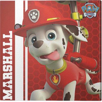 Print op canvas Paw Patrol - Marshall Ready to Rescue