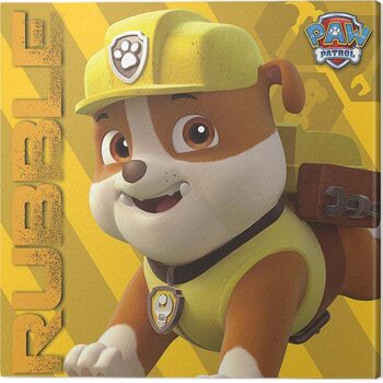 Print op canvas Paw Patrol - Rubble on the Double