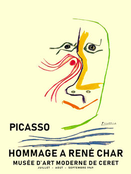 Print op canvas Picasso 1969