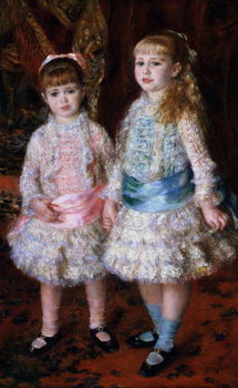 Print op canvas Pink and Blue or, The Cahen d'Anvers Girls, 1881