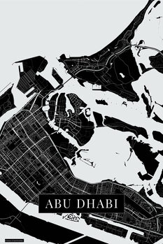 Canvas Print Abu Dhabi black