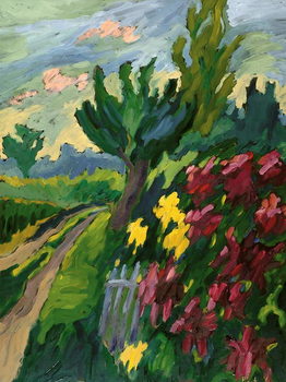 Canvas Print Along the Road