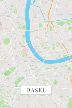 Canvas Print Basel color