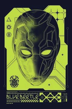 Canvas Print Blue Beetle - Mask