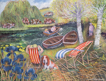 Canvas Print Breezy River, 1995