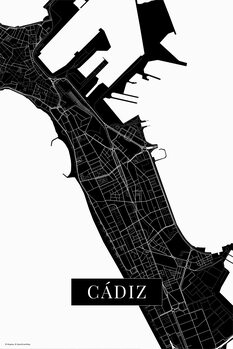 Canvas Print Cadiz black