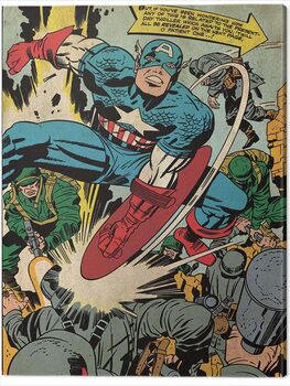 Canvas Print Captain America - Soldiers
