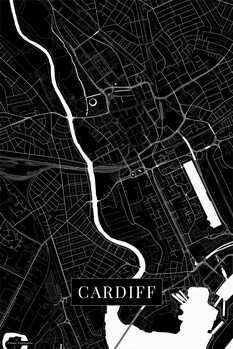 Canvas Print Cardiff black
