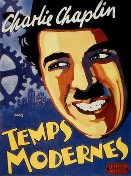 Canvas Print Charles Chaplin, 1936