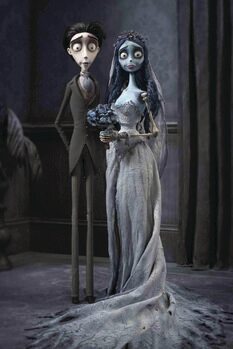 Canvas Print Corpse Bride - Victor & Emily