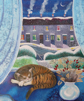 Canvas Print Cosy Cat, 2016