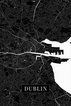 Canvas Print Dublin black