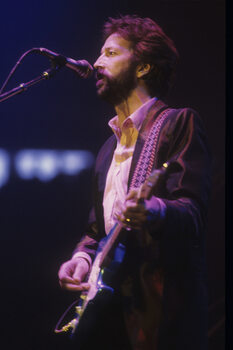 Canvas Print Eric Clapton, Roma, 1987
