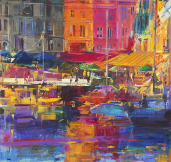Canvas Print Honfleur Harbour, 2011