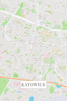 Canvas Print Katowice color