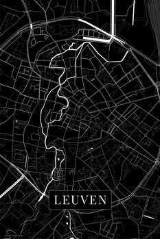 Canvas Print Leuven black