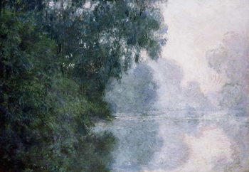 Canvas Print Morning on the Seine, Effect of Mist; Matinee sur la Seine, Effet de Brume