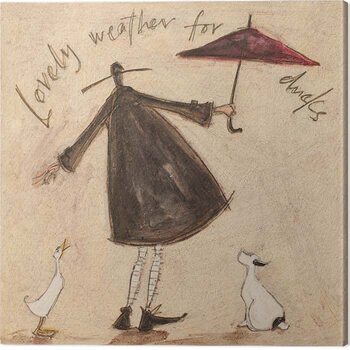 Canvas Print Sam Toft - Lovely Weather for Ducks