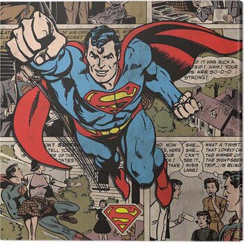 Canvas Print Superman - Burst