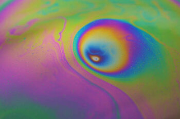 Canvas Print Surface of a bubble