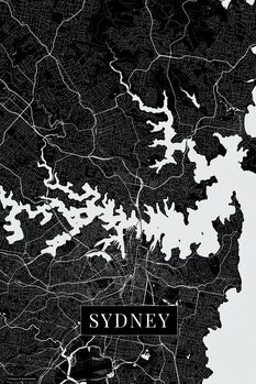 Canvas Print Sydney black
