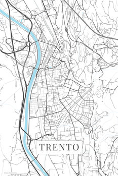 Canvas Print Trento white