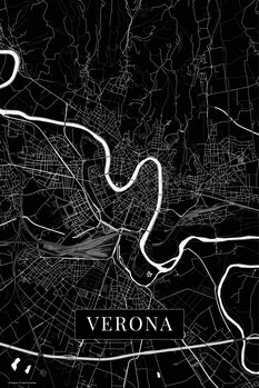 Canvas Print Verona black