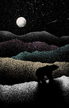 Canvas Print wandering bear, 2019