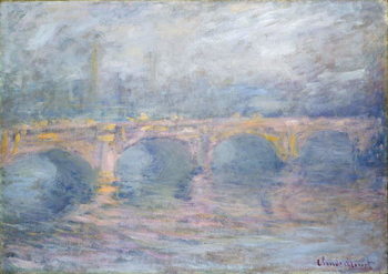 Canvas Print Waterloo Bridge, London, at Sunset, 1904