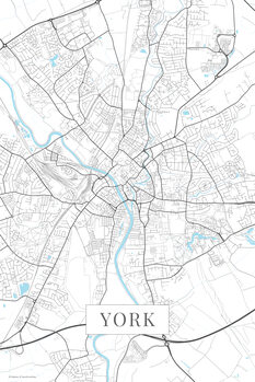 Canvas Print York white