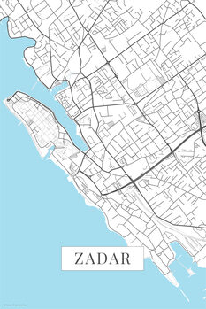 Canvas Print Zadar white