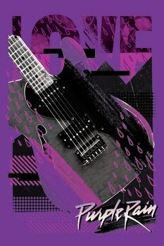 Print op canvas Purple Rain - Prince