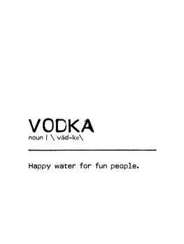 Obraz na plátne Quote Vodka Fun