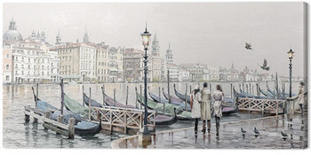 Print op canvas Richard Macneil - Quayside, Venice