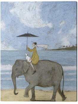 Print op canvas Sam Toft - On the Edge of the Sand