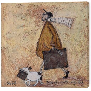 Print op canvas Sam Toft - Travels with the Dog