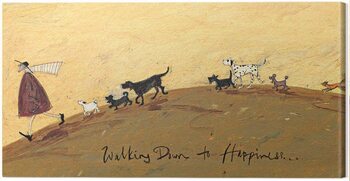 Print op canvas Sam Toft - Walking Down To Hapiness