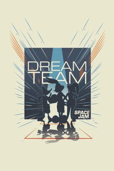 Print op canvas Space Jam - Dream Team