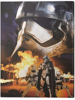 Print op canvas Star Wars Episode VII - Captain Phasma Art