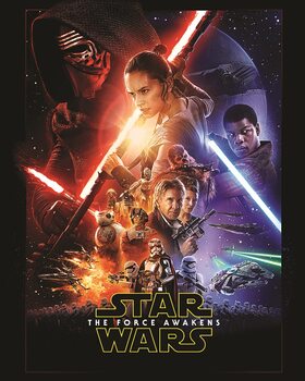Print op canvas Star Wars: Episode VII - One Sheet