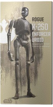 Print op canvas Star Wars: Rogue One - K-2SO Enfrocer Droid