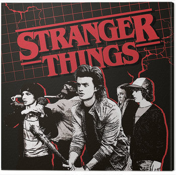 Print op canvas Stranger Things - Action Ready