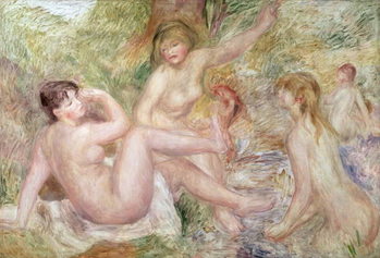 Print op canvas Study for the Large Bathers, 1885-1901