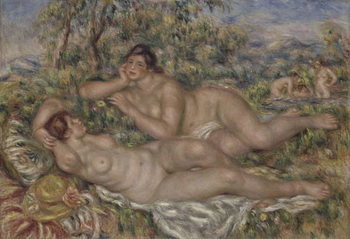 Print op canvas The Bathers, c.1918-19