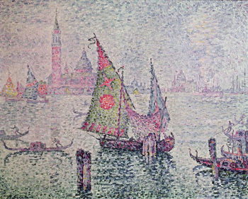 Print op canvas The Green Sail, Venice, 1904