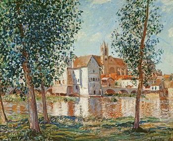 Print op canvas The Loing at Moret, September Morning