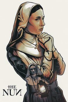 Print op canvas The Nun - Praying